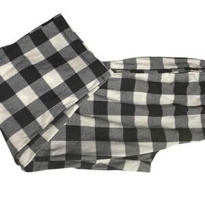 Black and white plaid flannel